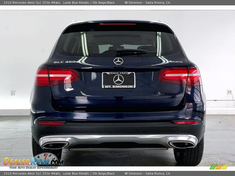 2019 Mercedes-Benz GLC 350e 4Matic Lunar Blue Metallic / Silk Beige/Black Photo #3