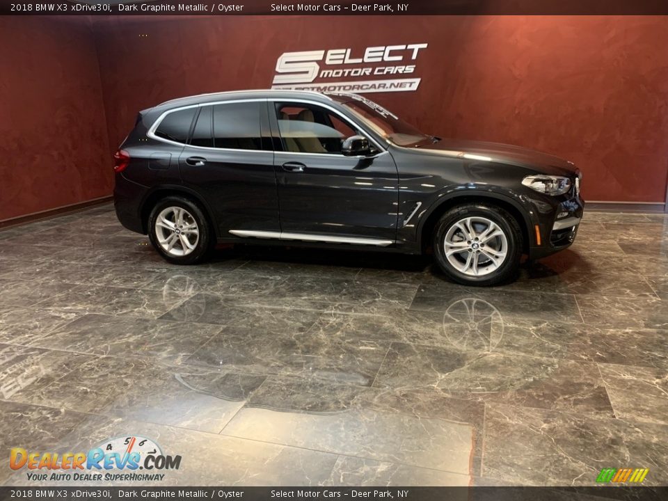 2018 BMW X3 xDrive30i Dark Graphite Metallic / Oyster Photo #4