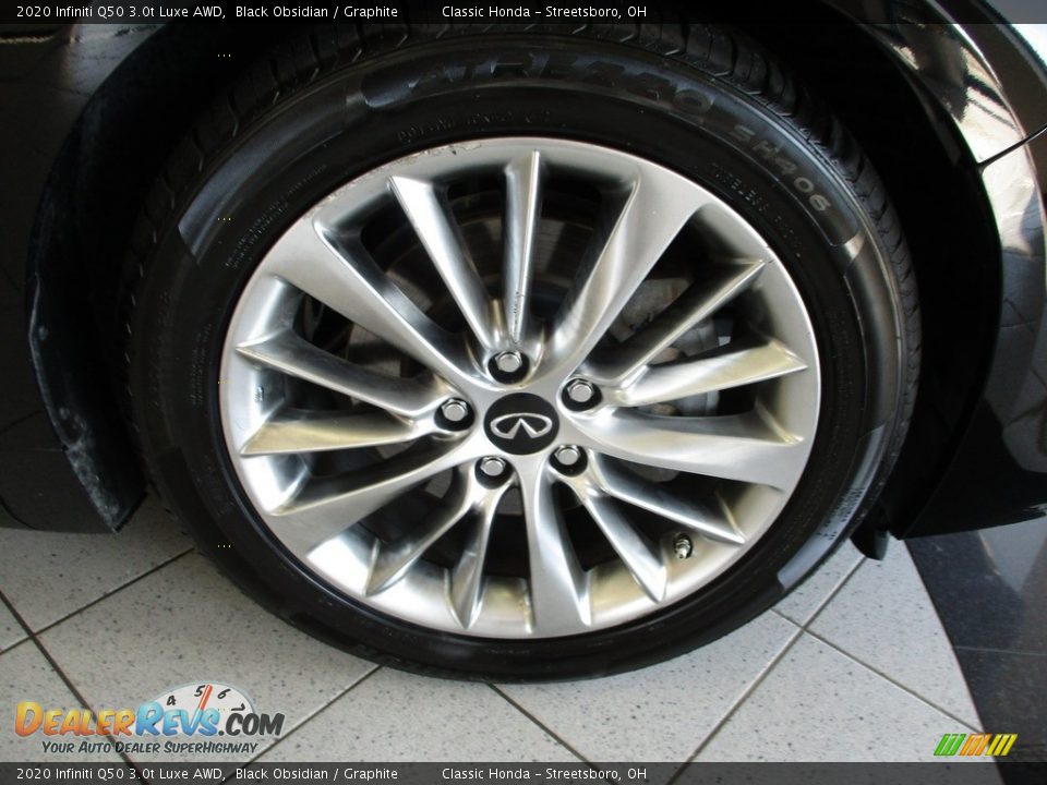2020 Infiniti Q50 3.0t Luxe AWD Black Obsidian / Graphite Photo #5