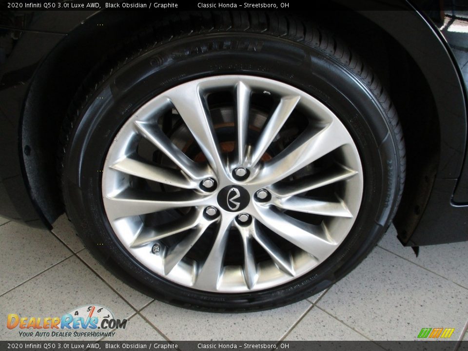 2020 Infiniti Q50 3.0t Luxe AWD Black Obsidian / Graphite Photo #7