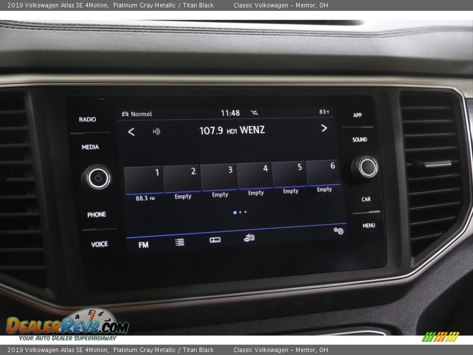 2019 Volkswagen Atlas SE 4Motion Platinum Gray Metallic / Titan Black Photo #10