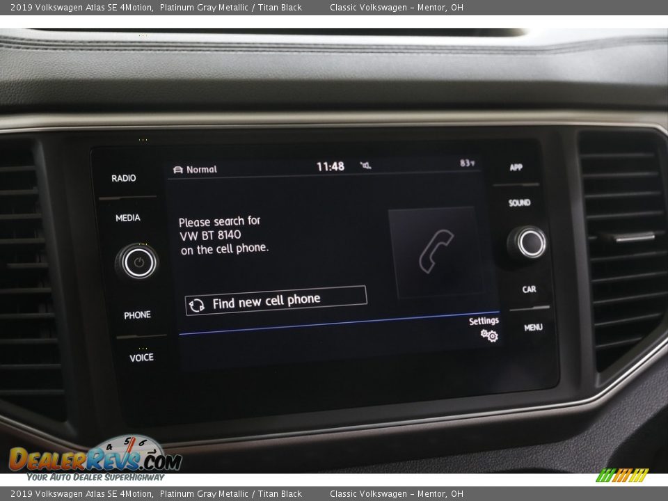 2019 Volkswagen Atlas SE 4Motion Platinum Gray Metallic / Titan Black Photo #11