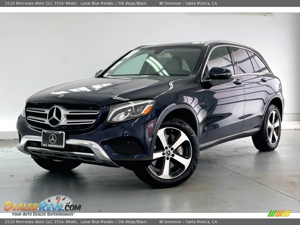 2019 Mercedes-Benz GLC 350e 4Matic Lunar Blue Metallic / Silk Beige/Black Photo #12