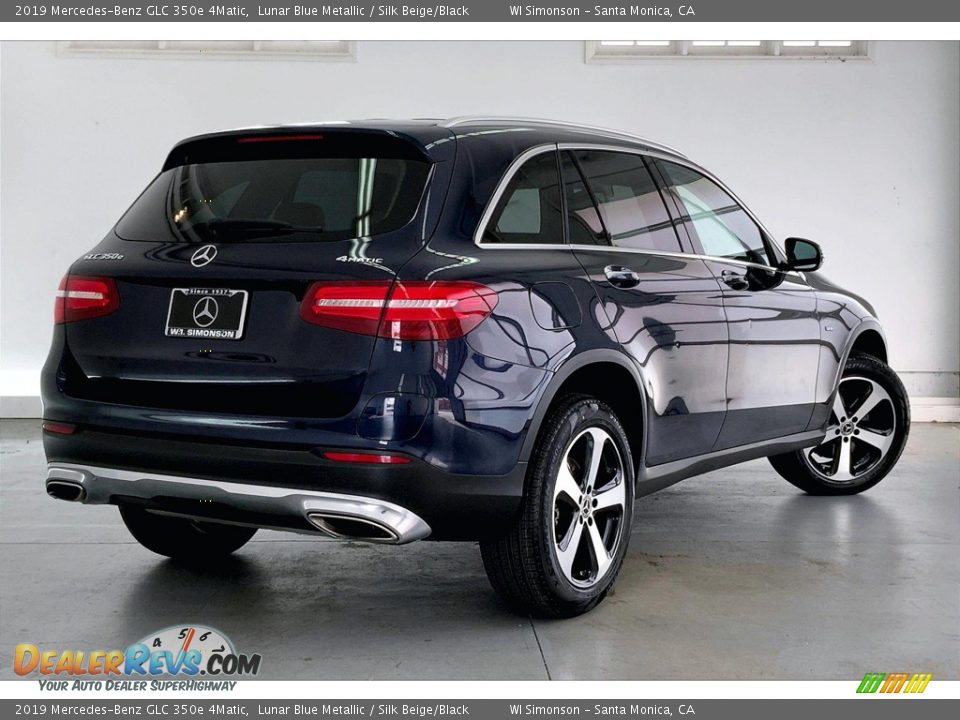 2019 Mercedes-Benz GLC 350e 4Matic Lunar Blue Metallic / Silk Beige/Black Photo #13