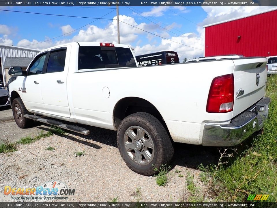 2018 Ram 3500 Big Horn Crew Cab 4x4 Bright White / Black/Diesel Gray Photo #2