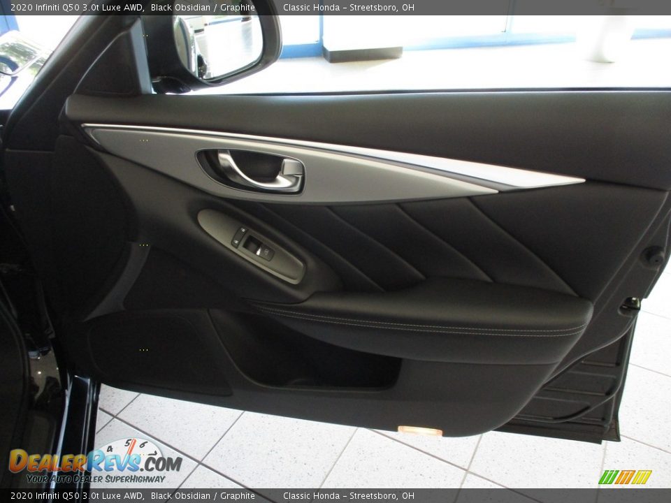 2020 Infiniti Q50 3.0t Luxe AWD Black Obsidian / Graphite Photo #15