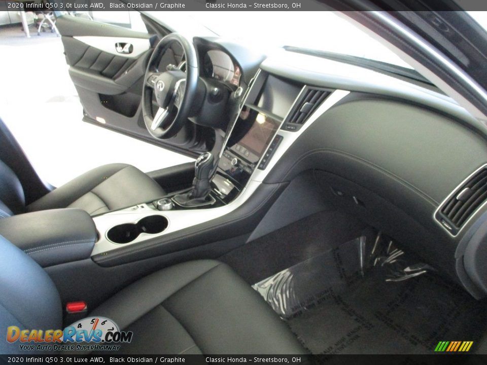2020 Infiniti Q50 3.0t Luxe AWD Black Obsidian / Graphite Photo #16