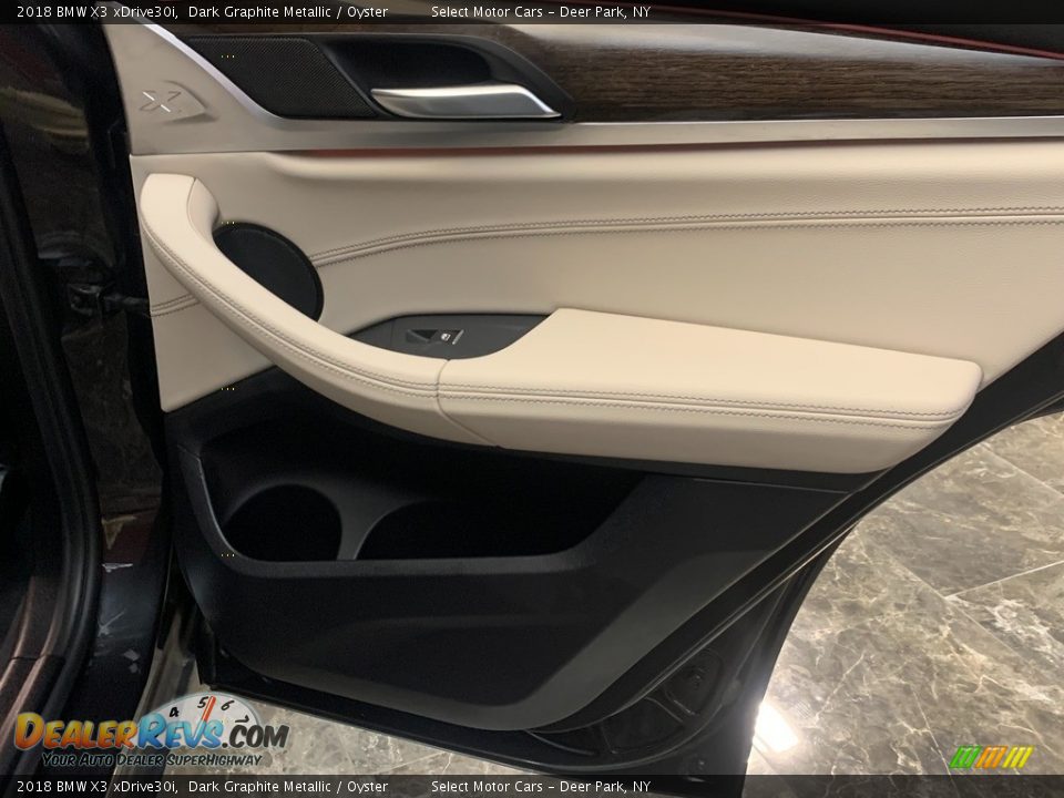 2018 BMW X3 xDrive30i Dark Graphite Metallic / Oyster Photo #17