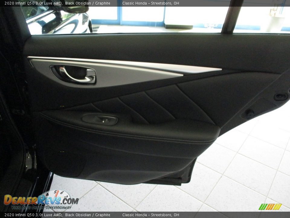 2020 Infiniti Q50 3.0t Luxe AWD Black Obsidian / Graphite Photo #19