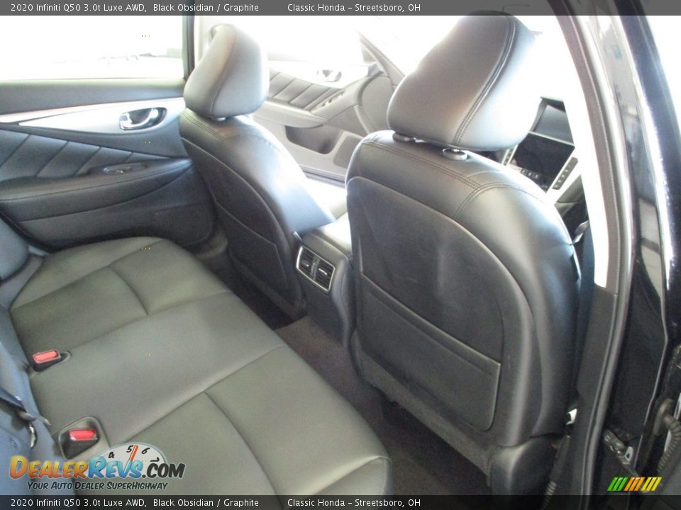 2020 Infiniti Q50 3.0t Luxe AWD Black Obsidian / Graphite Photo #20