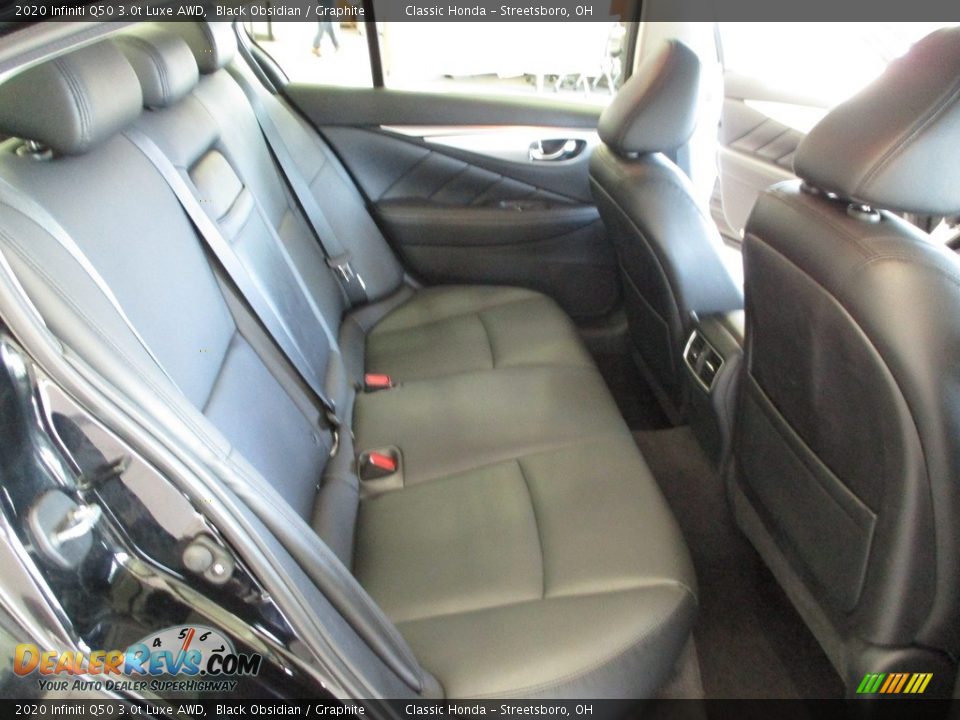 2020 Infiniti Q50 3.0t Luxe AWD Black Obsidian / Graphite Photo #21