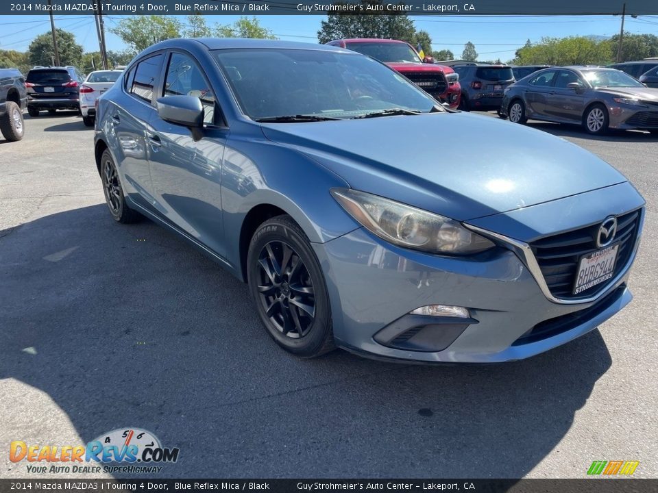 2014 Mazda MAZDA3 i Touring 4 Door Blue Reflex Mica / Black Photo #3