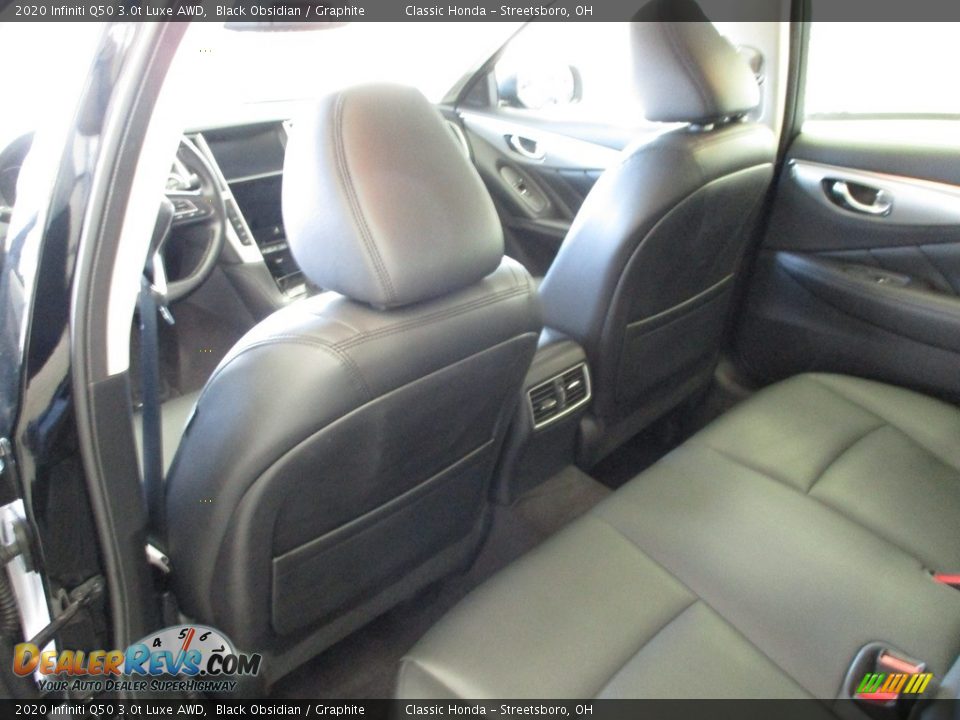 2020 Infiniti Q50 3.0t Luxe AWD Black Obsidian / Graphite Photo #25