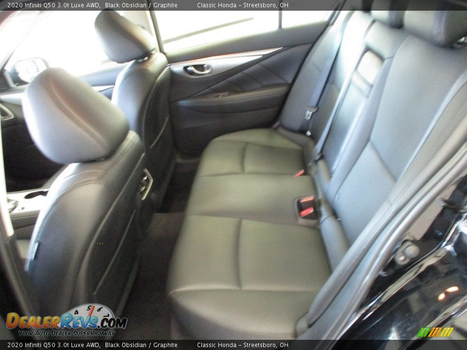 2020 Infiniti Q50 3.0t Luxe AWD Black Obsidian / Graphite Photo #26