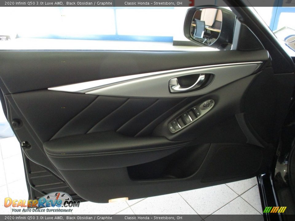 2020 Infiniti Q50 3.0t Luxe AWD Black Obsidian / Graphite Photo #27