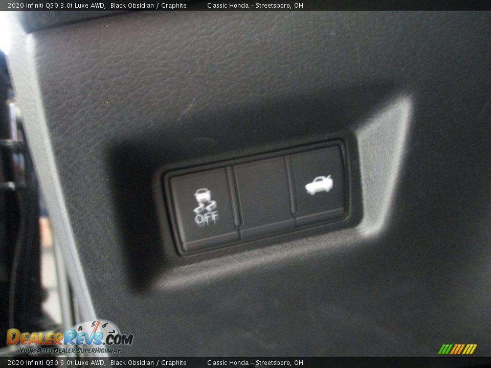 2020 Infiniti Q50 3.0t Luxe AWD Black Obsidian / Graphite Photo #30