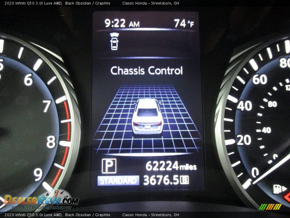 2020 Infiniti Q50 3.0t Luxe AWD Black Obsidian / Graphite Photo #34