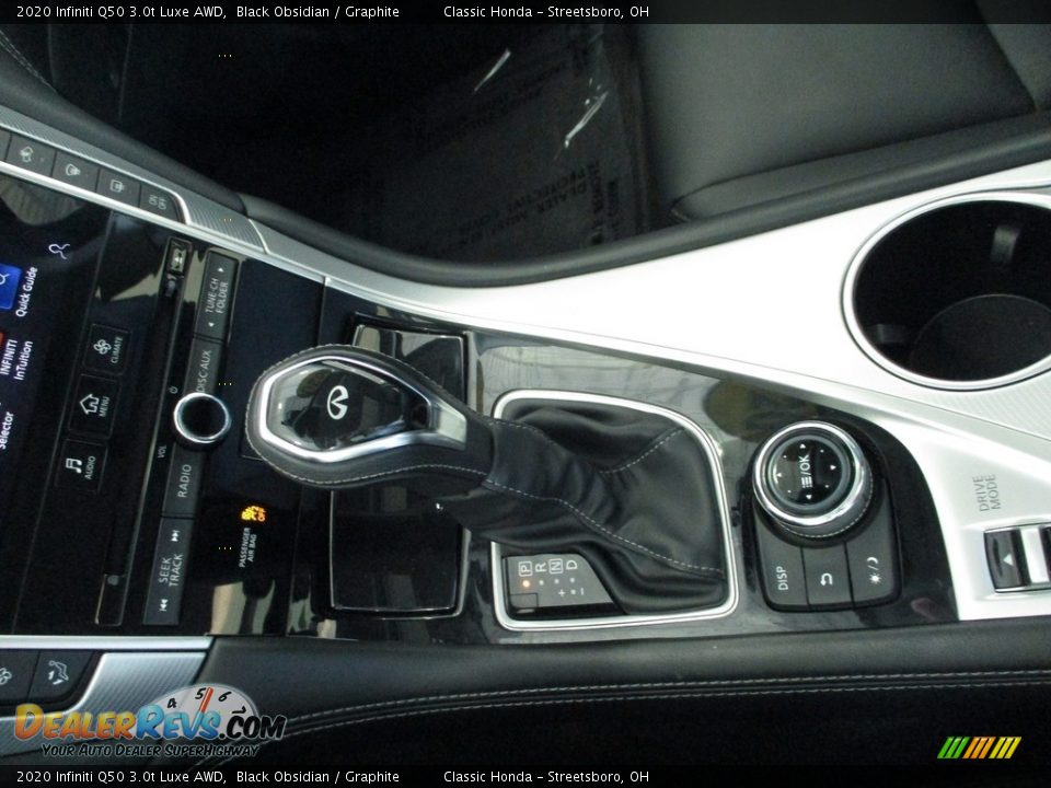 2020 Infiniti Q50 3.0t Luxe AWD Black Obsidian / Graphite Photo #35