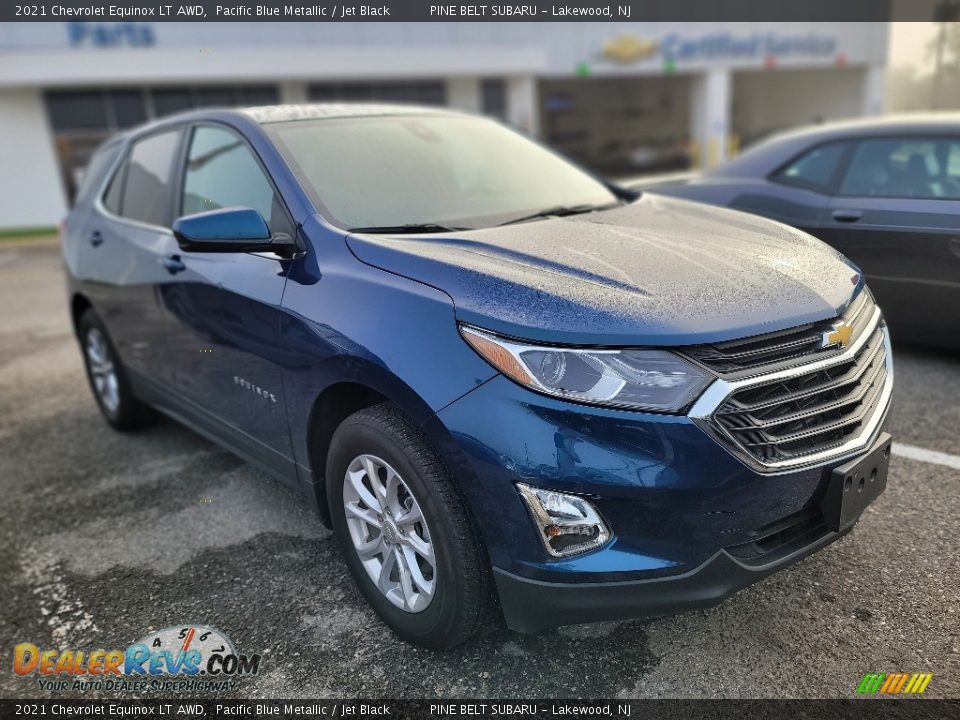 2021 Chevrolet Equinox LT AWD Pacific Blue Metallic / Jet Black Photo #3