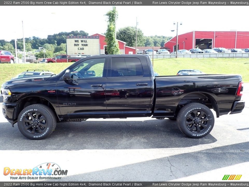 2022 Ram 2500 Big Horn Crew Cab Night Edition 4x4 Diamond Black Crystal Pearl / Black Photo #2