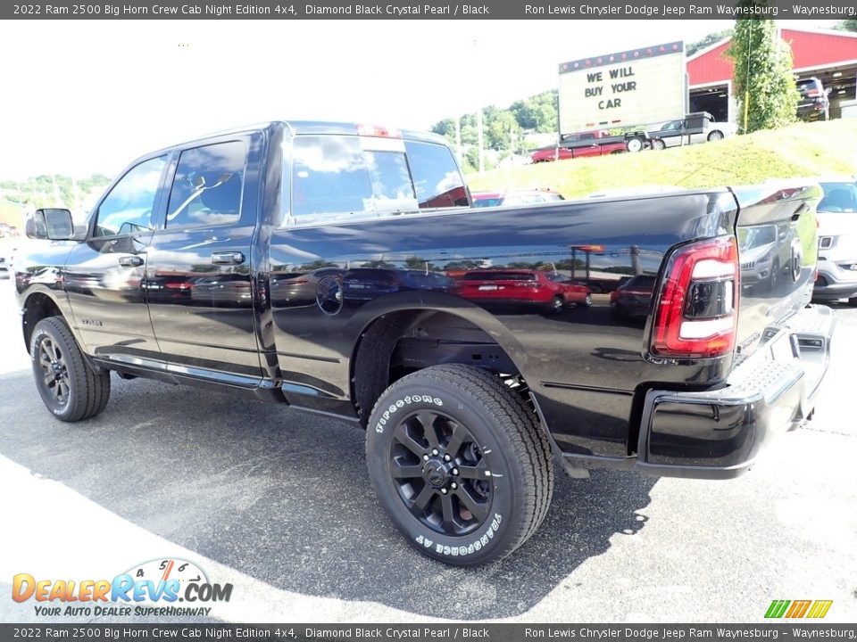 2022 Ram 2500 Big Horn Crew Cab Night Edition 4x4 Diamond Black Crystal Pearl / Black Photo #3