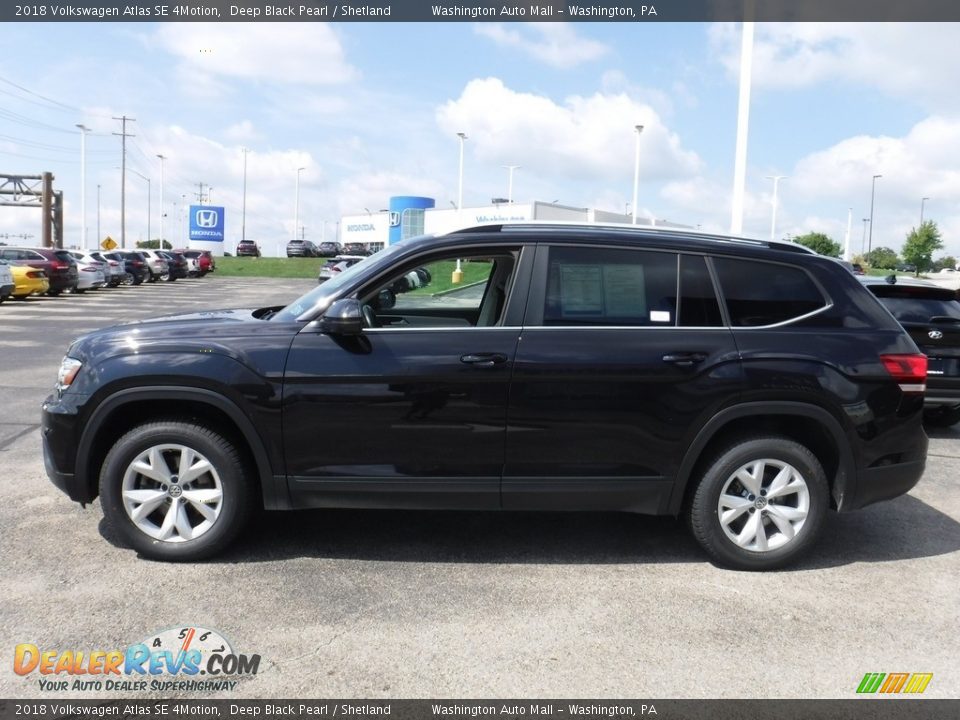 2018 Volkswagen Atlas SE 4Motion Deep Black Pearl / Shetland Photo #6