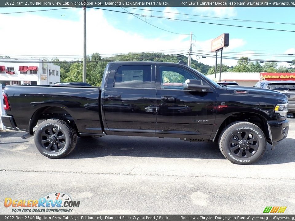 2022 Ram 2500 Big Horn Crew Cab Night Edition 4x4 Diamond Black Crystal Pearl / Black Photo #6
