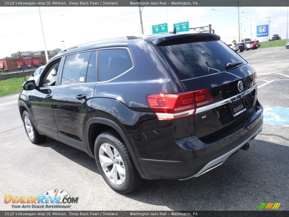 2018 Volkswagen Atlas SE 4Motion Deep Black Pearl / Shetland Photo #7