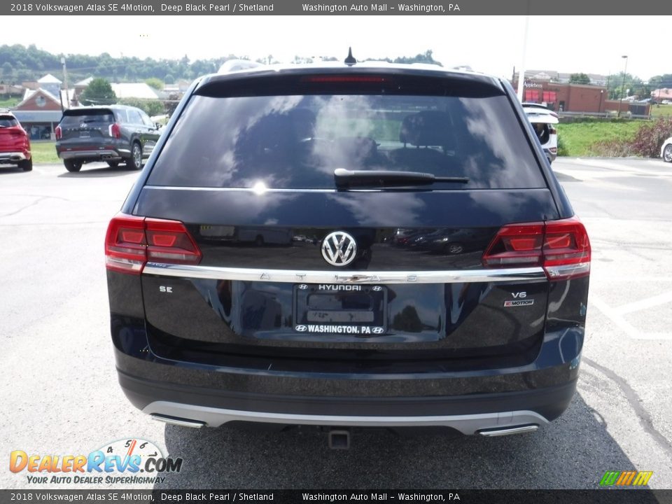 2018 Volkswagen Atlas SE 4Motion Deep Black Pearl / Shetland Photo #8