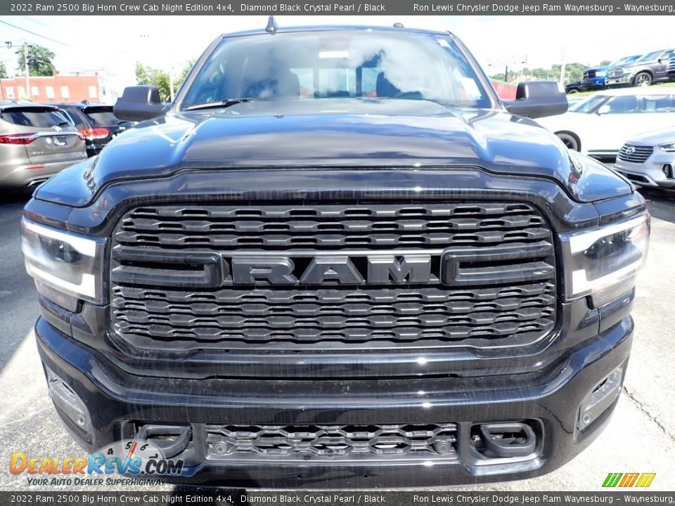 2022 Ram 2500 Big Horn Crew Cab Night Edition 4x4 Diamond Black Crystal Pearl / Black Photo #8
