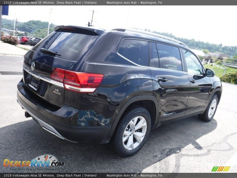 2018 Volkswagen Atlas SE 4Motion Deep Black Pearl / Shetland Photo #10