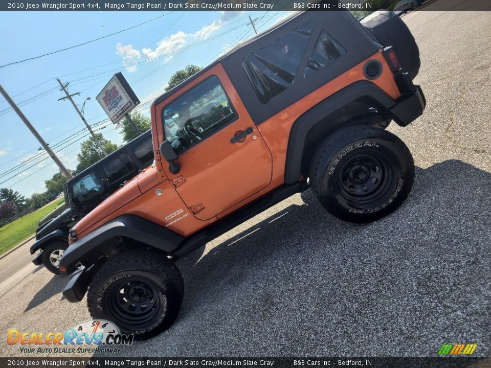 2010 Jeep Wrangler Sport 4x4 Mango Tango Pearl / Dark Slate Gray/Medium Slate Gray Photo #1