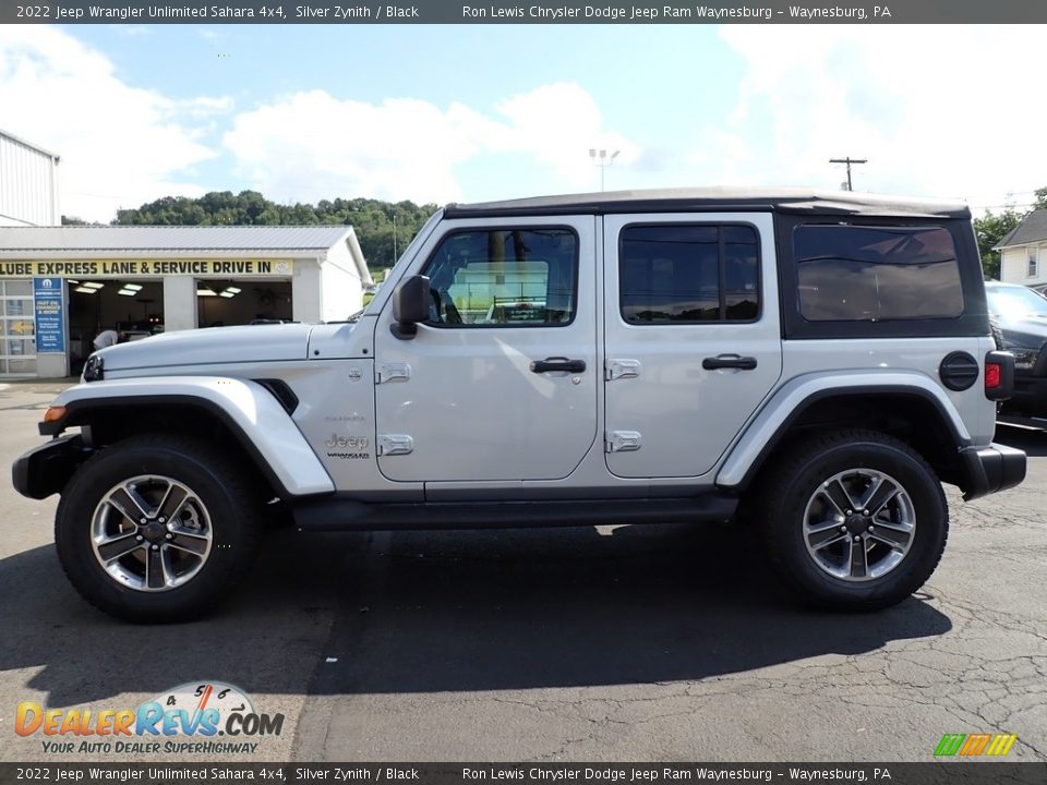 2022 Jeep Wrangler Unlimited Sahara 4x4 Silver Zynith / Black Photo #2