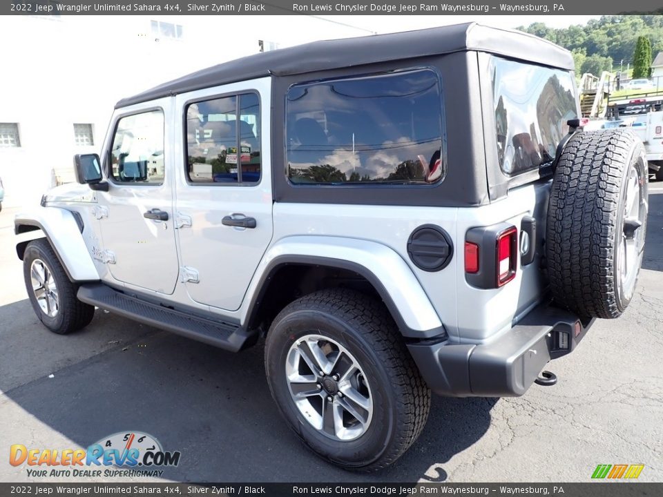 2022 Jeep Wrangler Unlimited Sahara 4x4 Silver Zynith / Black Photo #3