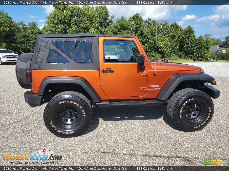 2010 Jeep Wrangler Sport 4x4 Mango Tango Pearl / Dark Slate Gray/Medium Slate Gray Photo #5