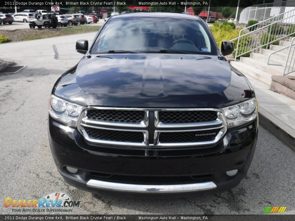 2011 Dodge Durango Crew 4x4 Brilliant Black Crystal Pearl / Black Photo #11