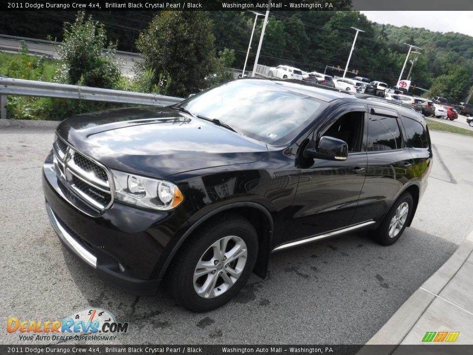 2011 Dodge Durango Crew 4x4 Brilliant Black Crystal Pearl / Black Photo #12