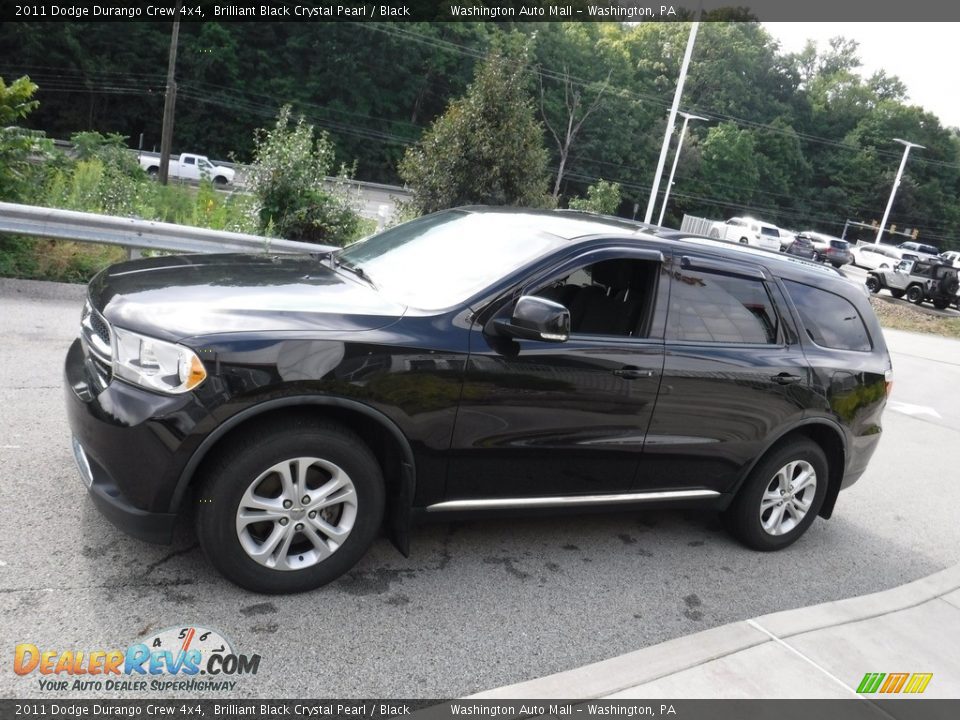 2011 Dodge Durango Crew 4x4 Brilliant Black Crystal Pearl / Black Photo #13