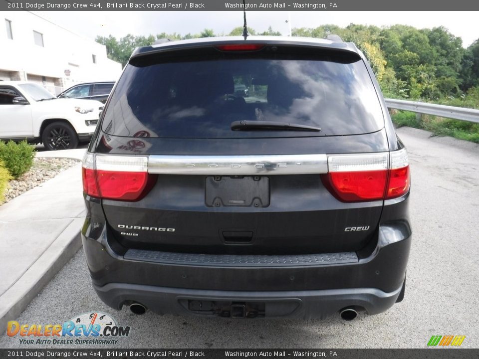 2011 Dodge Durango Crew 4x4 Brilliant Black Crystal Pearl / Black Photo #16