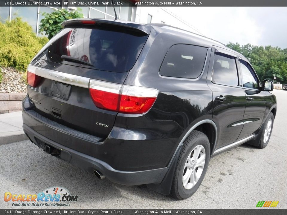 2011 Dodge Durango Crew 4x4 Brilliant Black Crystal Pearl / Black Photo #17