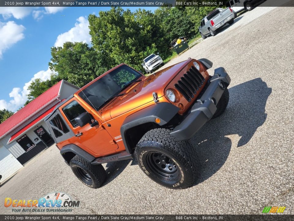 2010 Jeep Wrangler Sport 4x4 Mango Tango Pearl / Dark Slate Gray/Medium Slate Gray Photo #20