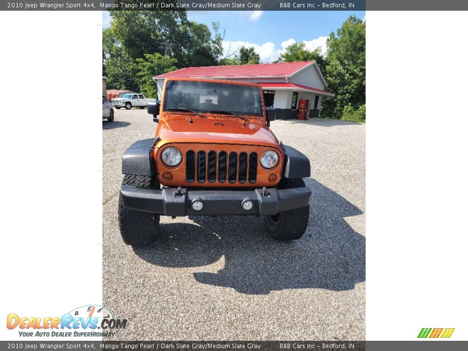 2010 Jeep Wrangler Sport 4x4 Mango Tango Pearl / Dark Slate Gray/Medium Slate Gray Photo #21