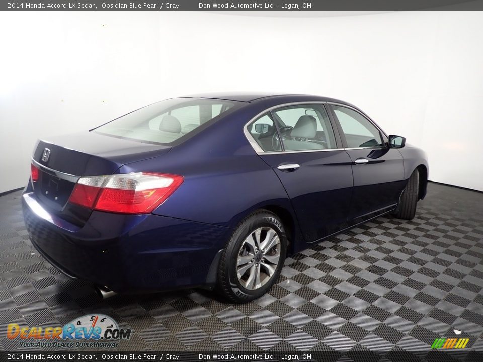 2014 Honda Accord LX Sedan Obsidian Blue Pearl / Gray Photo #10