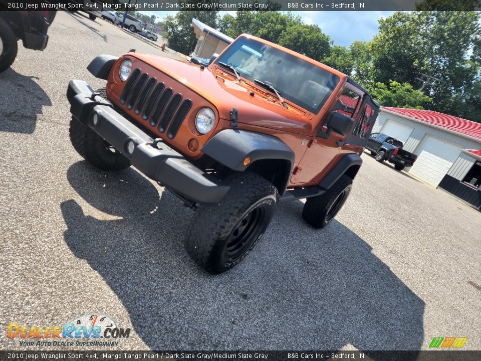 2010 Jeep Wrangler Sport 4x4 Mango Tango Pearl / Dark Slate Gray/Medium Slate Gray Photo #22