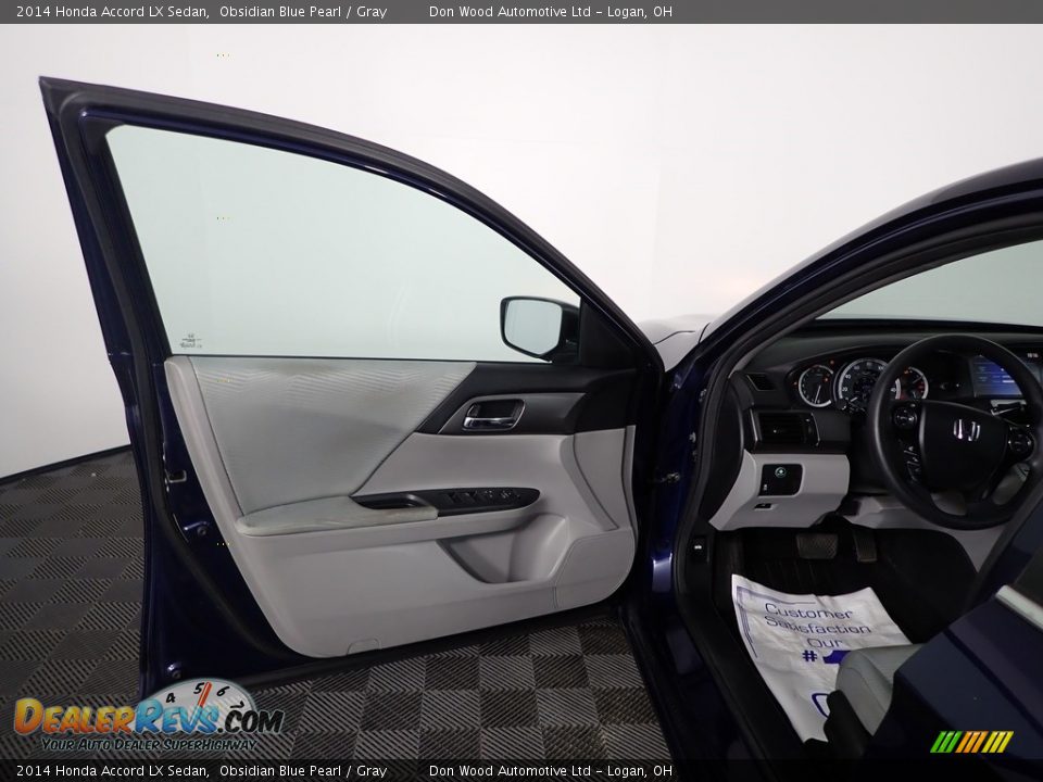 2014 Honda Accord LX Sedan Obsidian Blue Pearl / Gray Photo #11