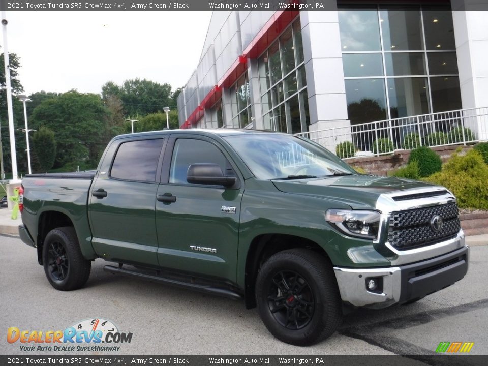 2021 Toyota Tundra SR5 CrewMax 4x4 Army Green / Black Photo #1