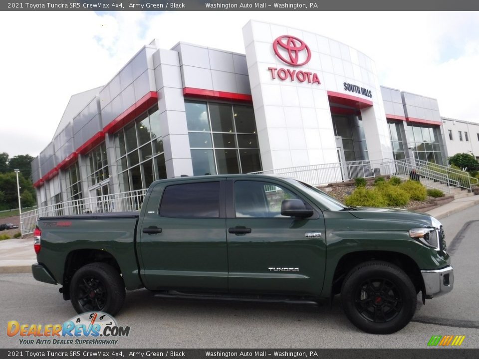 2021 Toyota Tundra SR5 CrewMax 4x4 Army Green / Black Photo #2