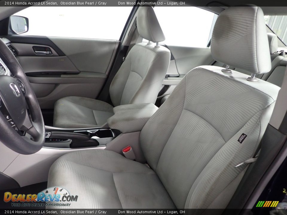 2014 Honda Accord LX Sedan Obsidian Blue Pearl / Gray Photo #14