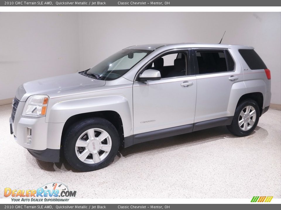 2010 GMC Terrain SLE AWD Quicksilver Metallic / Jet Black Photo #3