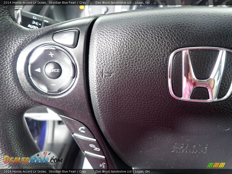 2014 Honda Accord LX Sedan Obsidian Blue Pearl / Gray Photo #16